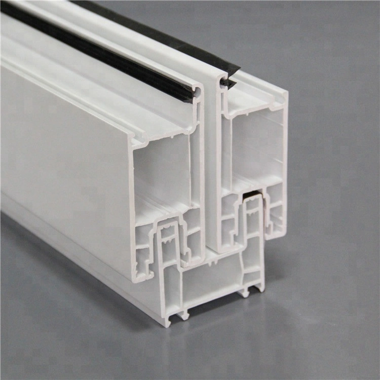 Color and White Co-Extrustion UPVC/PVC Plastic Profile/Plastic Frame Material with Lead Free, 60series Windows and Doors